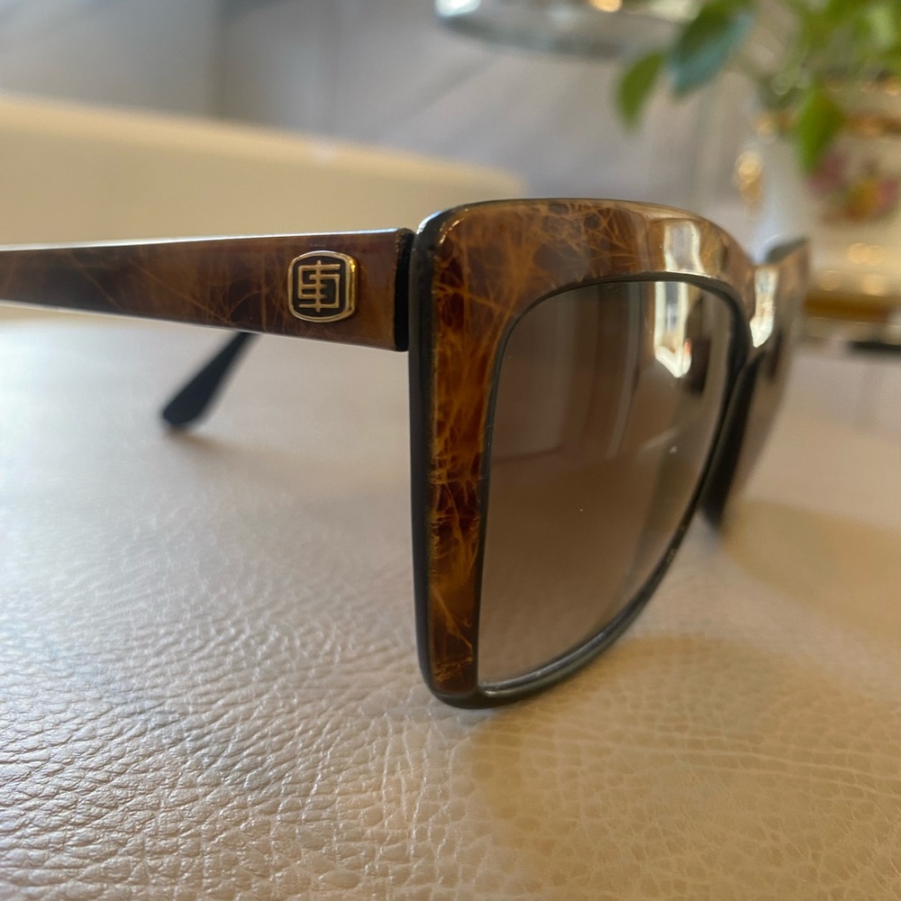 VINTAGE EMILIO PUCCI OVERSIZE SUNGLASSES FRAME 874-0 EP 38 FRANCE
